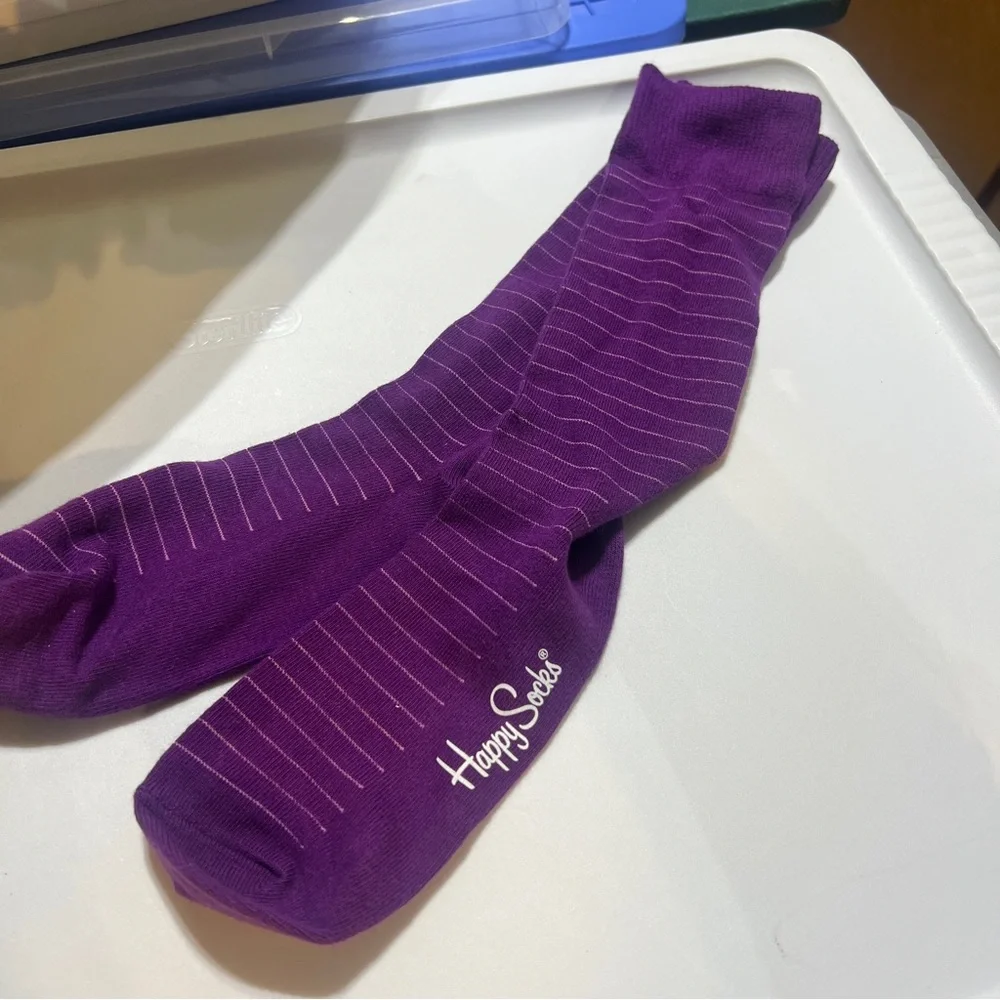 2 pair Happy Socks Vibrant Purple Women’s Socks (2 pair)